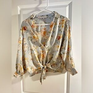 Cloud chaser sateen top